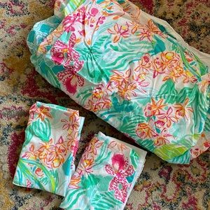 Lilly Pulitzer x pottery barn duvet cover full/queen
